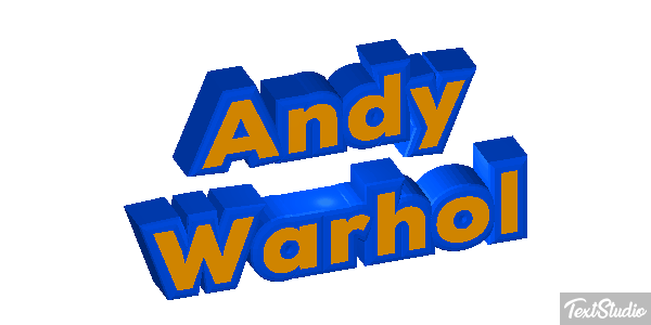 Andy Warhol Efecto de texto