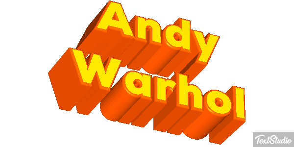 Andy Warhol Efecto de texto