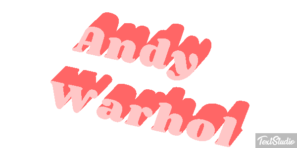Andy Warhol Efecto de texto