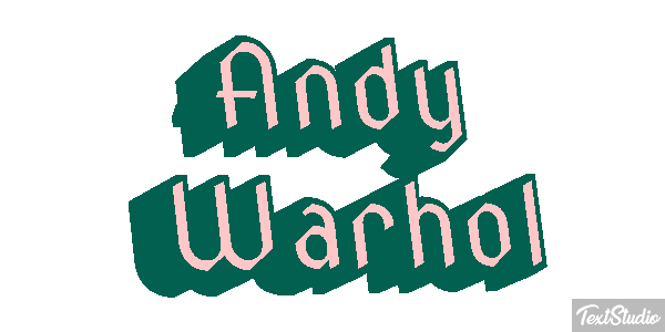Andy Warhol Efecto de texto