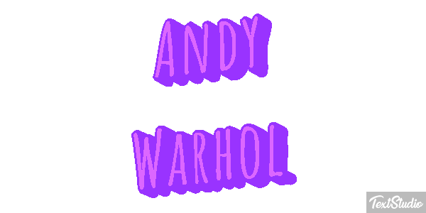 Andy Warhol Efecto de texto