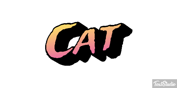 Cat Text effect