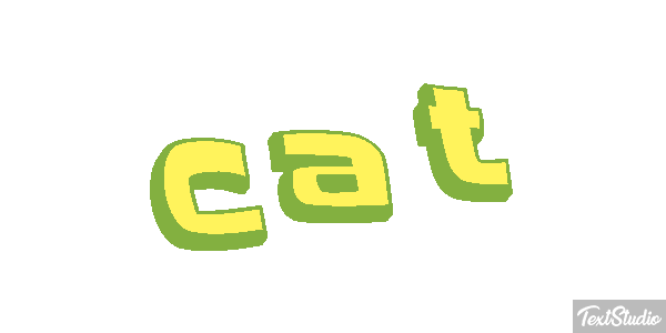 Cat Text effect