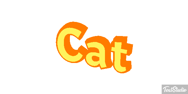 Cat Text effect