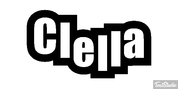 Clella Tekst effect
