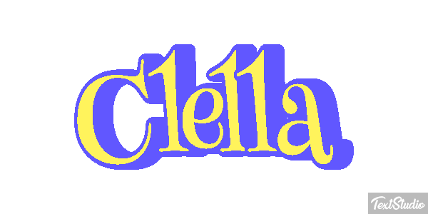 Clella Tekst effect