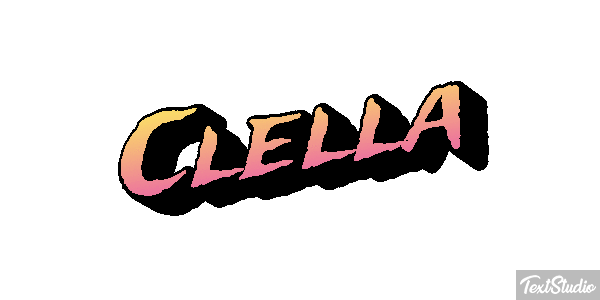 Clella Tekst effect
