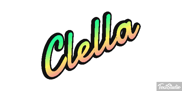 Clella Tekst effect