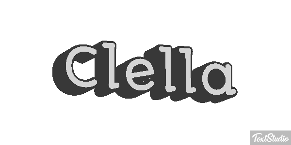 Clella Tekst effect