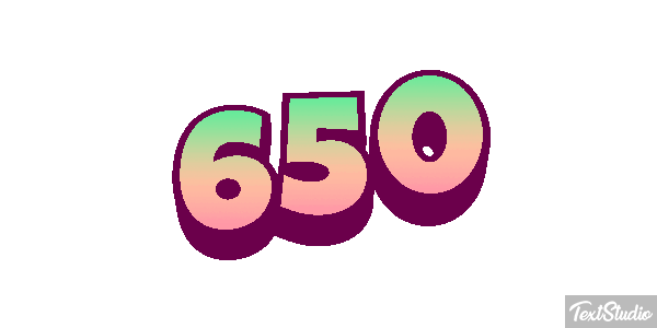 650 Effetto testo