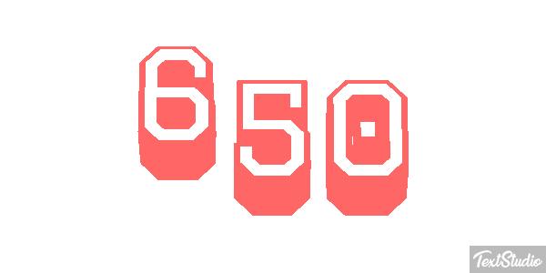 650 Effetto testo