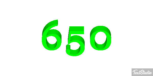 650 Effetto testo
