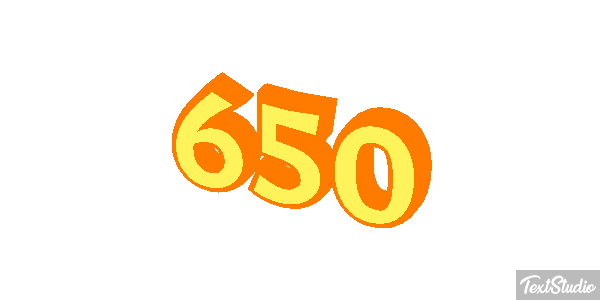 650 Effetto testo