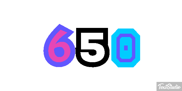650 Effetto testo