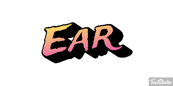 Ear Text effect