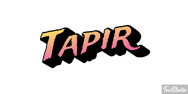 Tapir Texteffekt