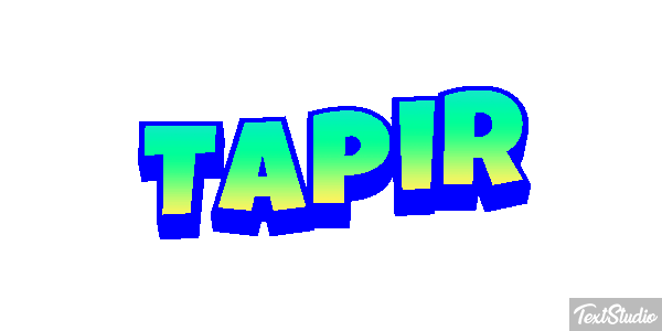 Tapir Texteffekt