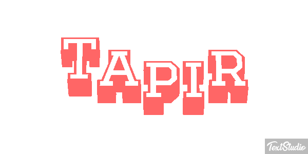 Tapir Texteffekt