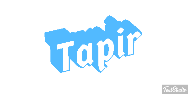 Tapir Texteffekt