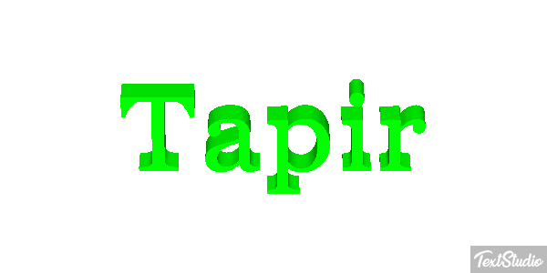Tapir Texteffekt