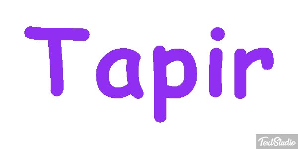 Tapir Texteffekt