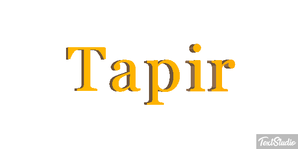 Tapir Texteffekt