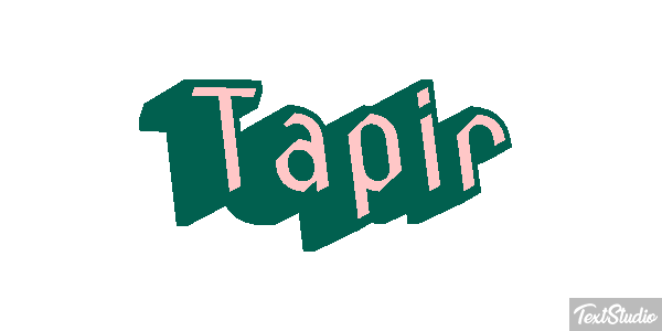 Tapir Texteffekt