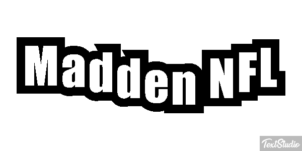 Madden NFL Text effect