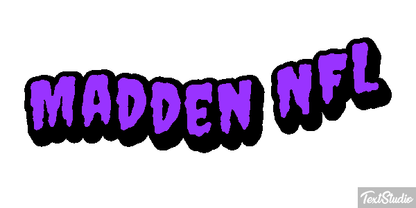 Madden NFL Text effect