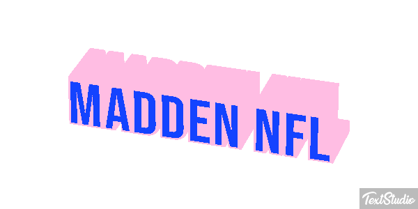 Madden NFL Text effect