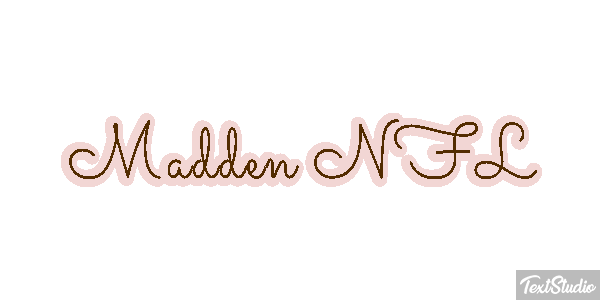 Madden NFL Text effect