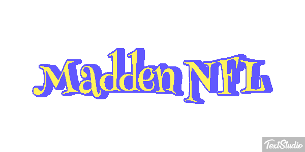 Madden NFL Text effect
