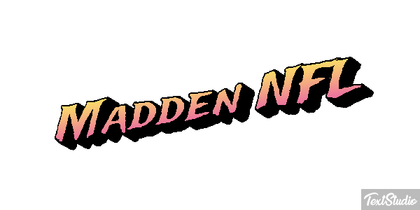 Madden NFL Text effect