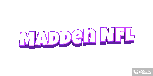 Madden NFL Text effect