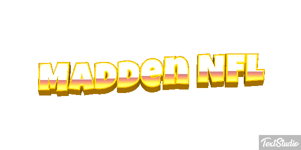 Madden NFL Text effect