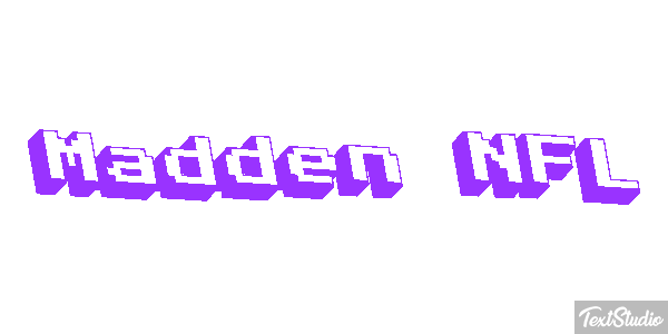 Madden NFL Text effect