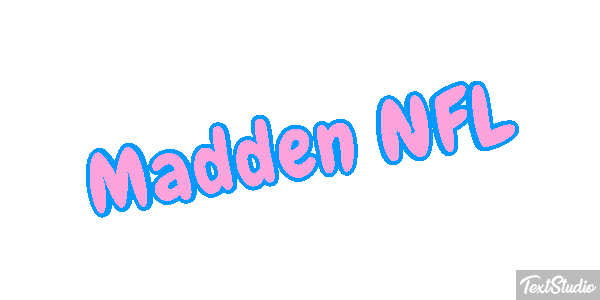 Madden NFL Text effect