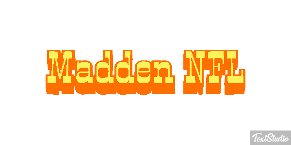 Madden NFL Text effect