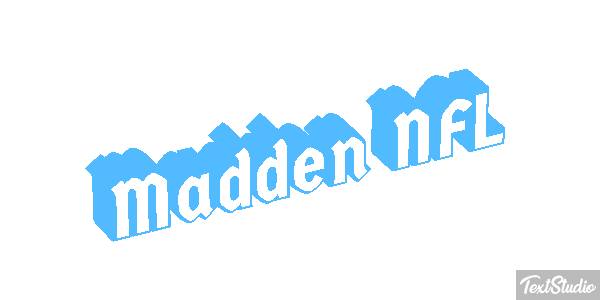 Madden NFL Text effect
