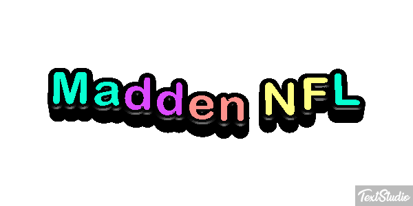 Madden NFL Text effect