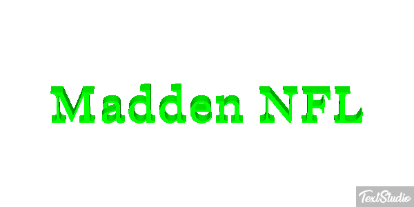 Madden NFL Text effect