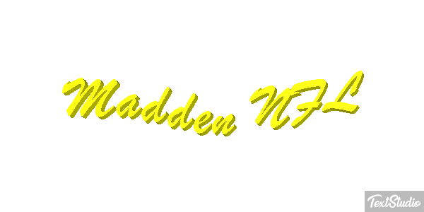 Madden NFL Text effect