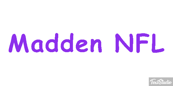 Madden NFL Text effect