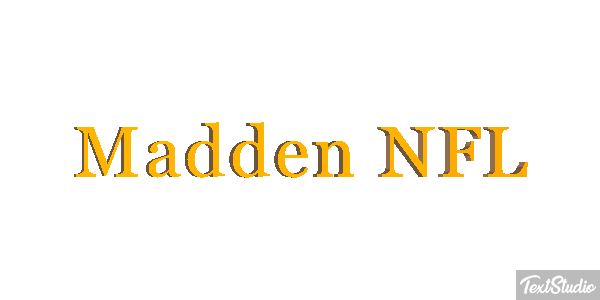 Madden NFL Text effect