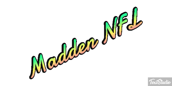 Madden NFL Text effect