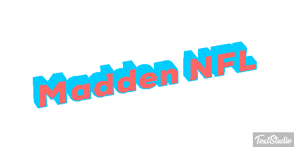 Madden NFL Text effect