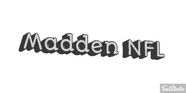 Madden NFL Text effect