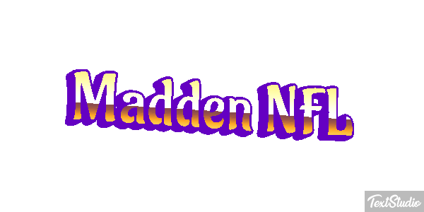 Madden NFL Text effect