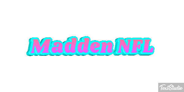 Madden NFL Text effect