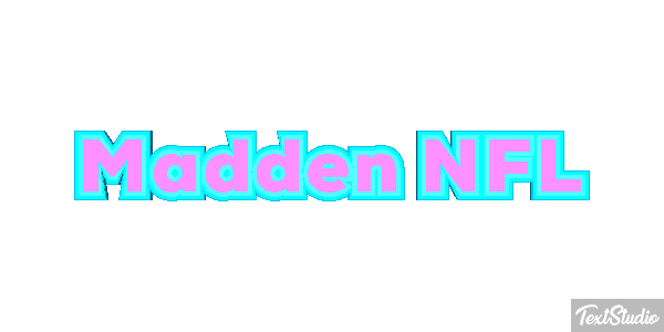 Madden NFL Text effect
